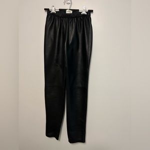 Neiman Marcus black leather pants